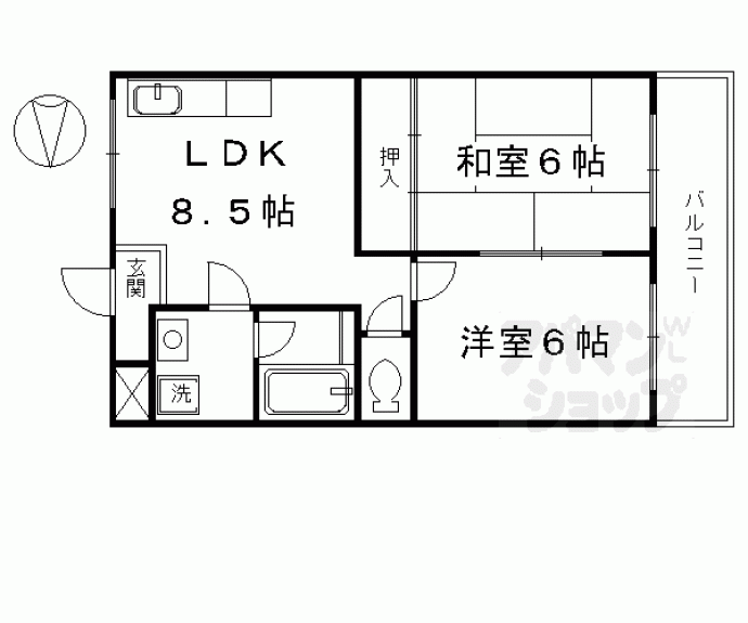 【第二グレース安田】間取