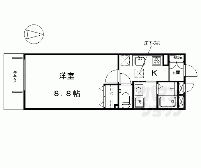 【エルメゾン羅城門】間取