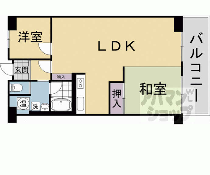 【コトーハイツ伏見稲荷 A棟】間取