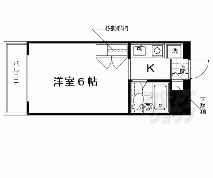 【シティパレス京都東山】間取