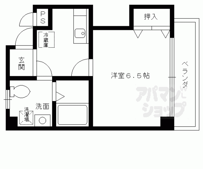【コーポ鴨川】間取