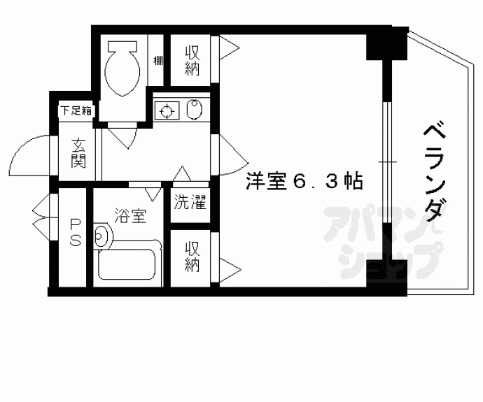 【プレサンス京都駅前】間取