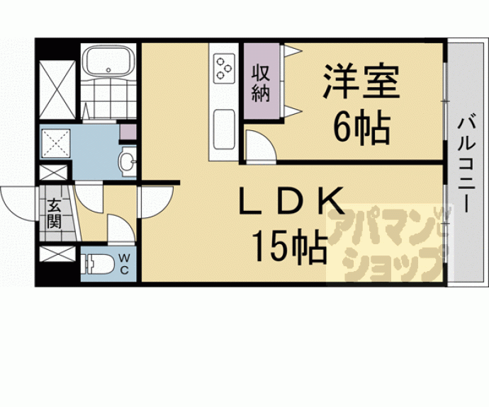 【ルシエル七条】間取