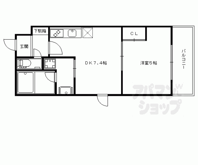 【クレドール洛東】間取