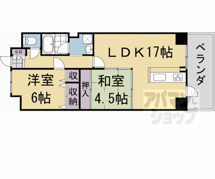 【アパガーデンコート京都駅前】間取