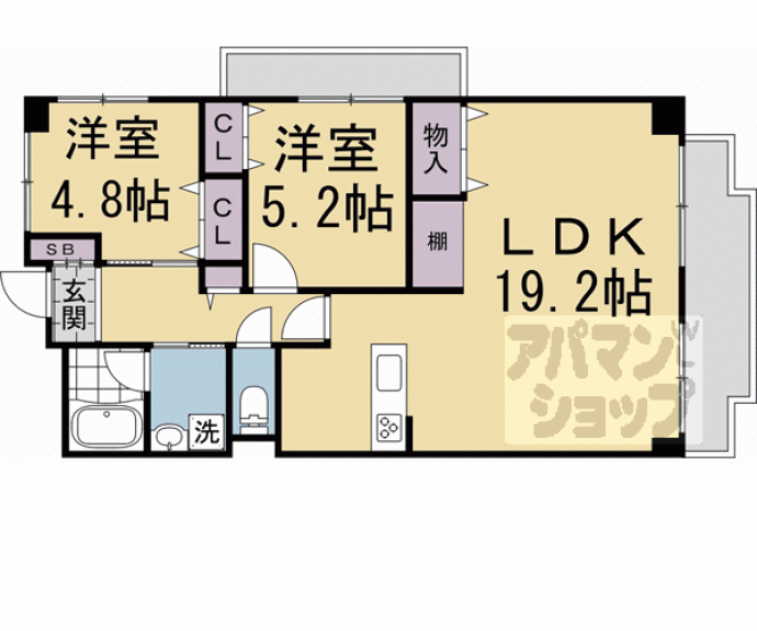 【ネオコーポ東山】間取