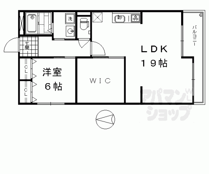 【シャトレ月輪】間取