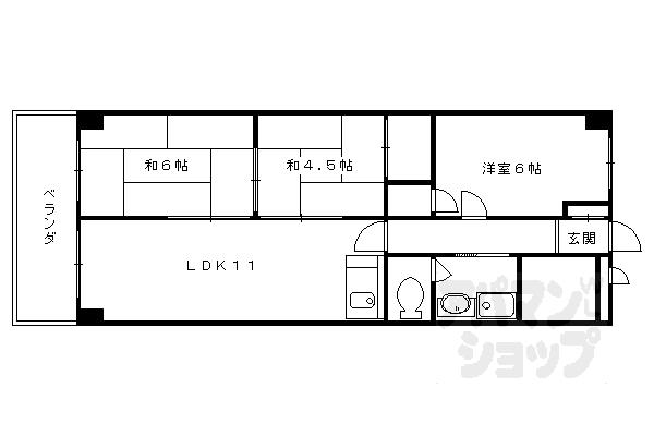 【第3洛西ハイツ】間取