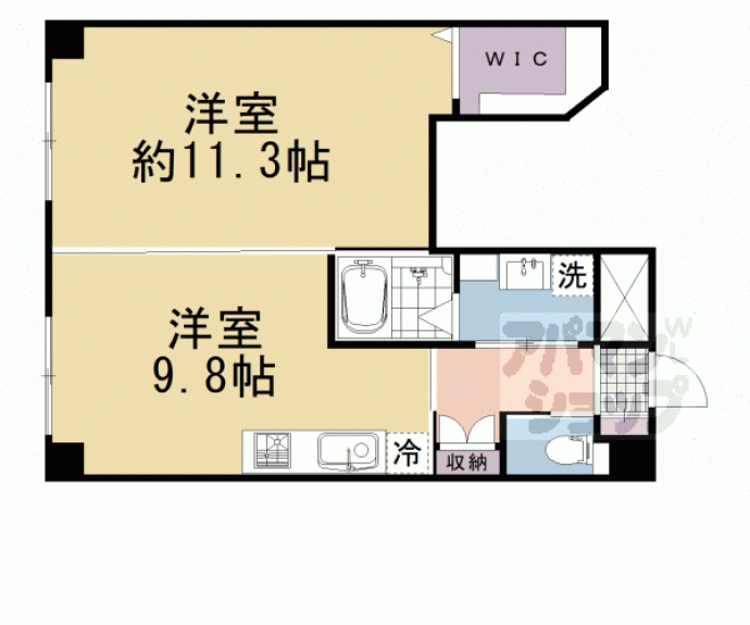 【第８パールハイツ安井】間取