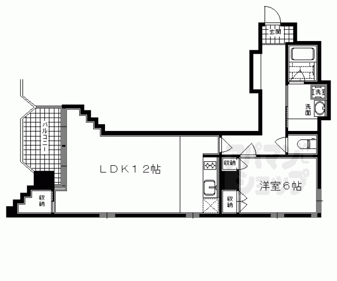 【ファイブコート清水寺】間取