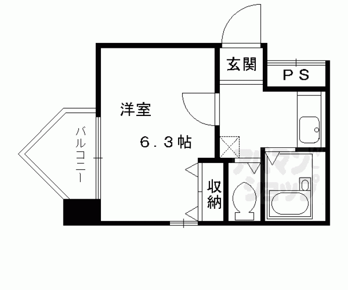 【カーサ大和大路】間取