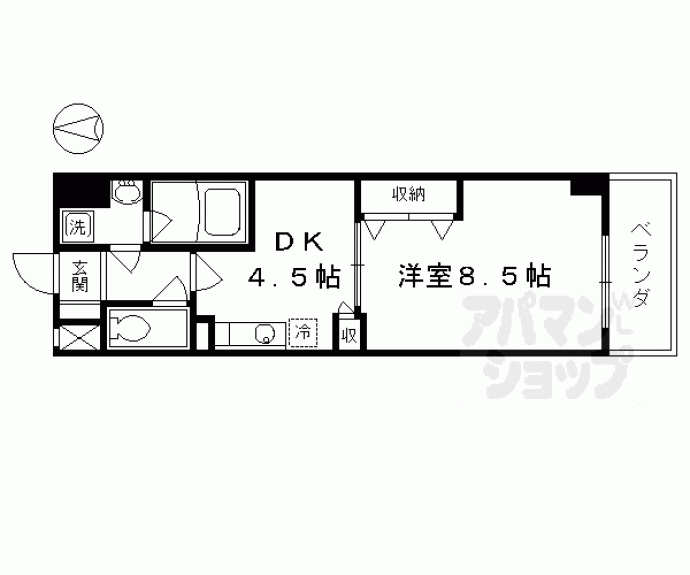 【ベルドミール洛南】間取