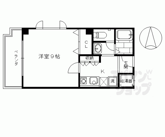 【メディナ烏丸】間取
