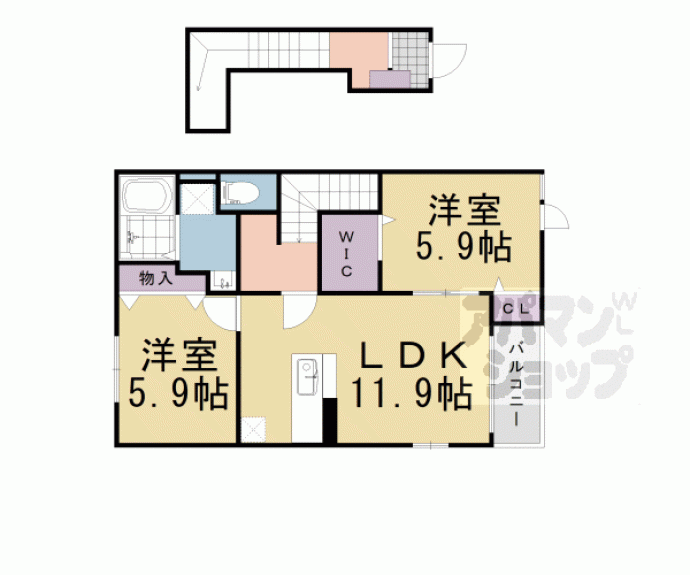 【カーサ・プラシード】間取