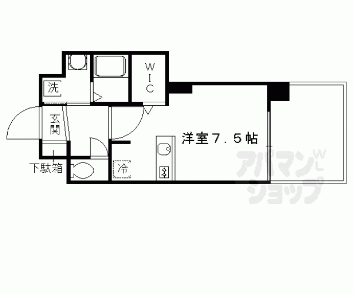 【スワンズ京都五条大宮】間取