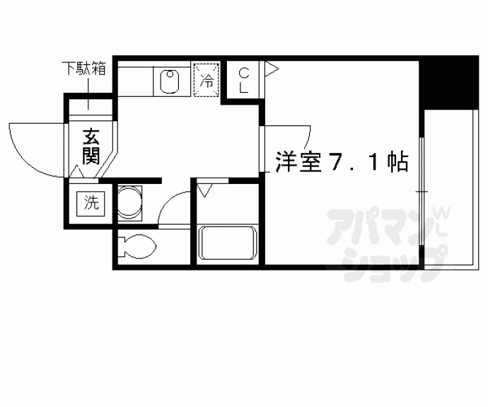 【スワンズ京都五条大宮】間取