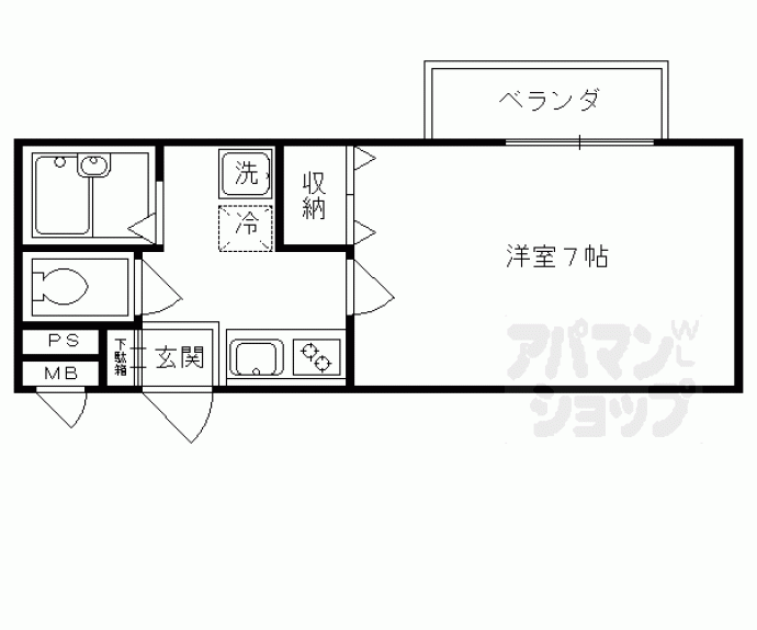 【アンプルールブワ下梅屋】間取