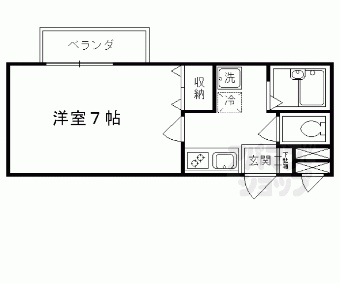 【アンプルール　ブワ　下梅屋】間取