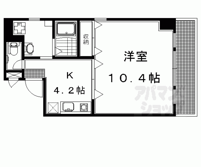 【リバーサイド四条縄手】間取