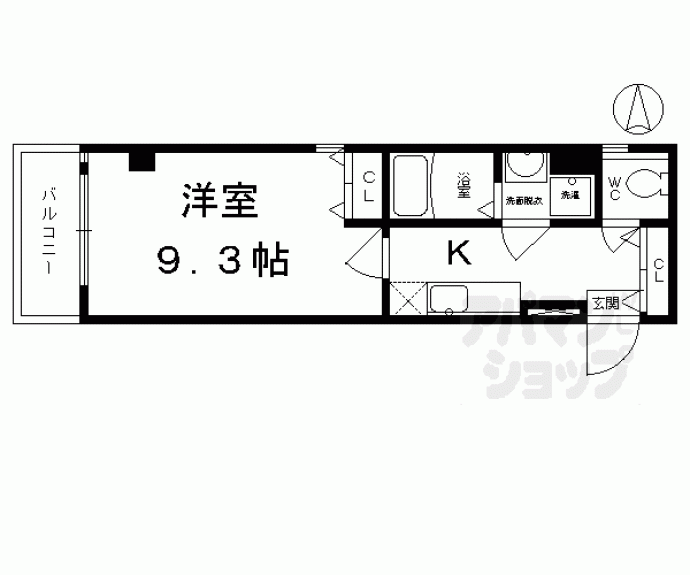 【リバーサイド四条縄手】間取
