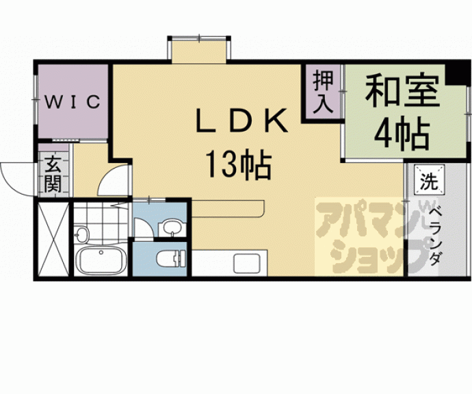 【一乗寺コーポラス】間取