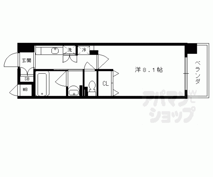 【アスヴェル京都東山五条】間取