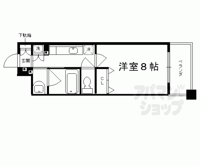【アスヴェル京都東山五条】間取
