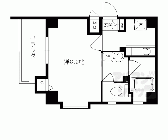 【アスヴェル京都東山五条】間取