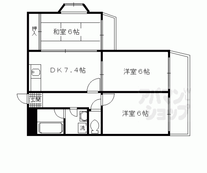 【ハイツリーフラット】間取