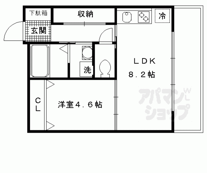 【珠光ビル御香宮】間取