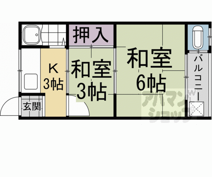 【東英ハウス堂ノ川　Ａ棟】間取