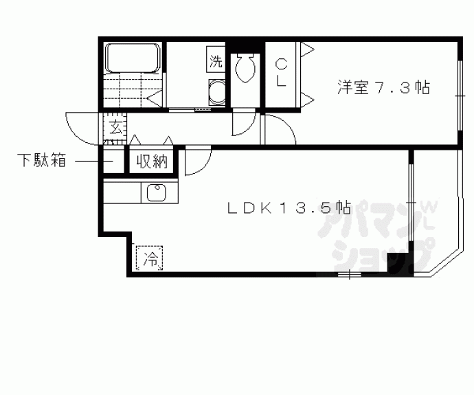 【ラ・ボンボニエール】間取