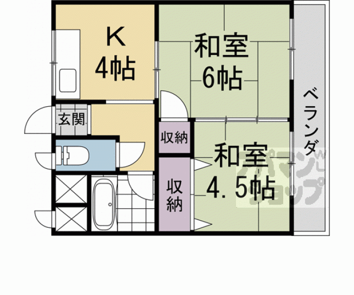 【グランブルー宇治】間取