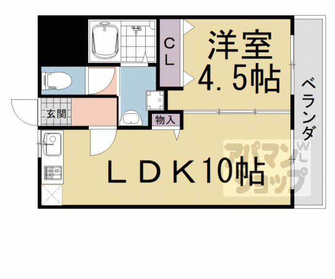 【グランブルー宇治】間取