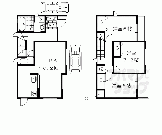 【フィユヴェール大亀谷】間取