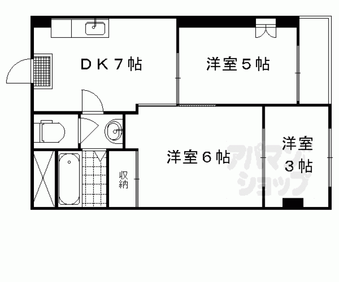 【ラ・ペリオ醍醐】間取