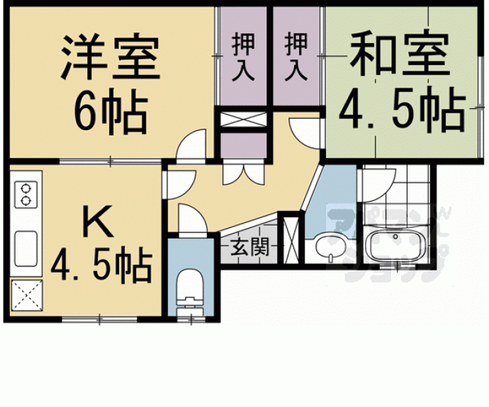 【コートハイツ笹田】間取