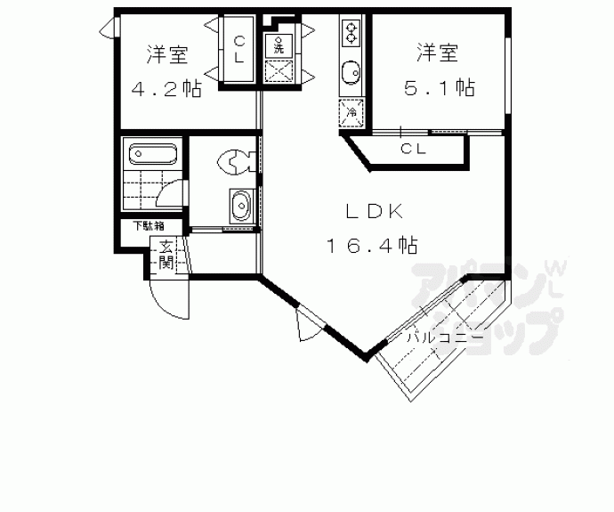 【ＰＡＲＫ　ＨＩＬＬＳ　ＯＹＡＫＥ　Ｖｉｌｌａ　３】間取