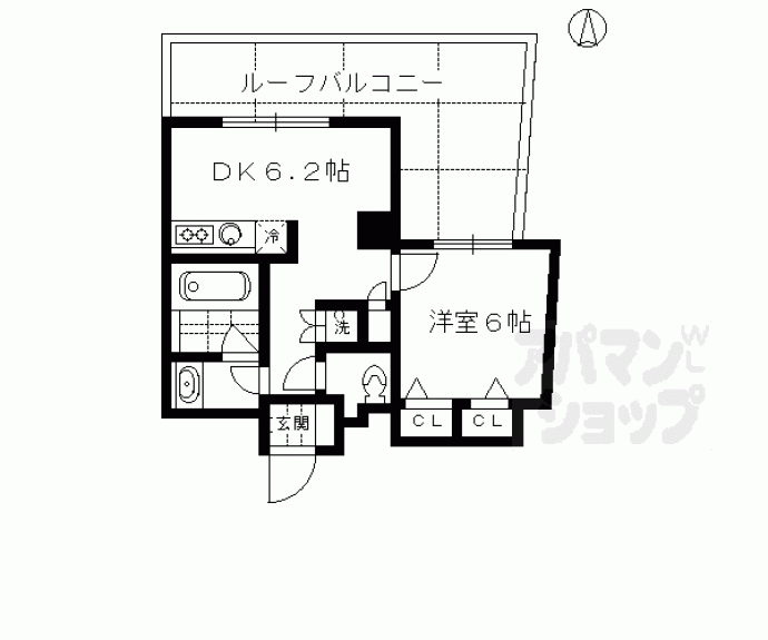 【ｃａｓａ＋α烏丸】間取