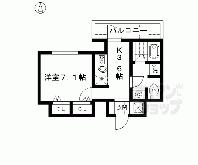 【ｃａｓａ＋α烏丸】間取