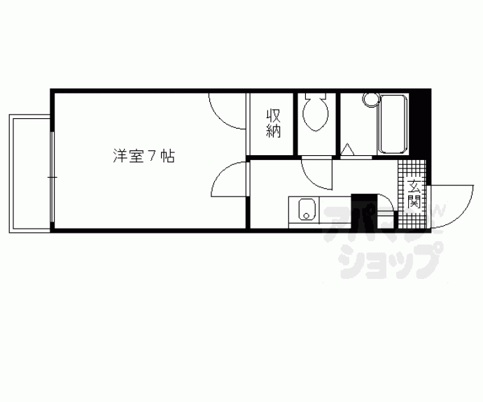 【レオパレス立林】間取