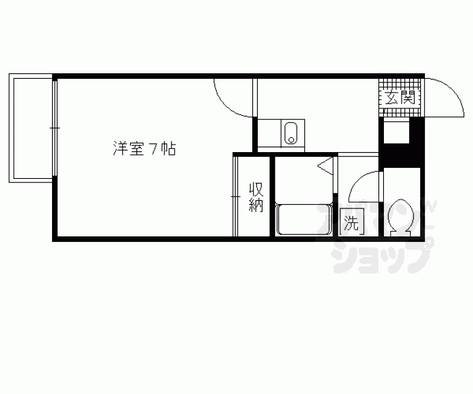 【レオパレス伏水向島】間取