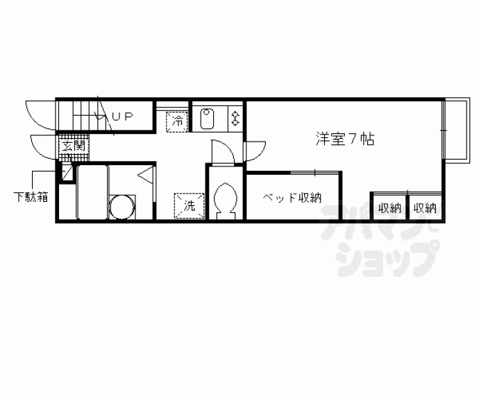 【レオパレス宇治川】間取