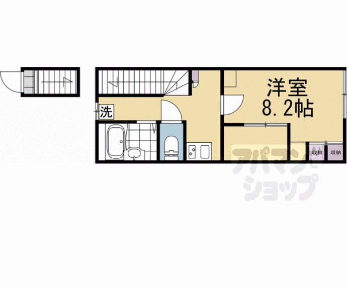 【レオパレス宇治川】間取