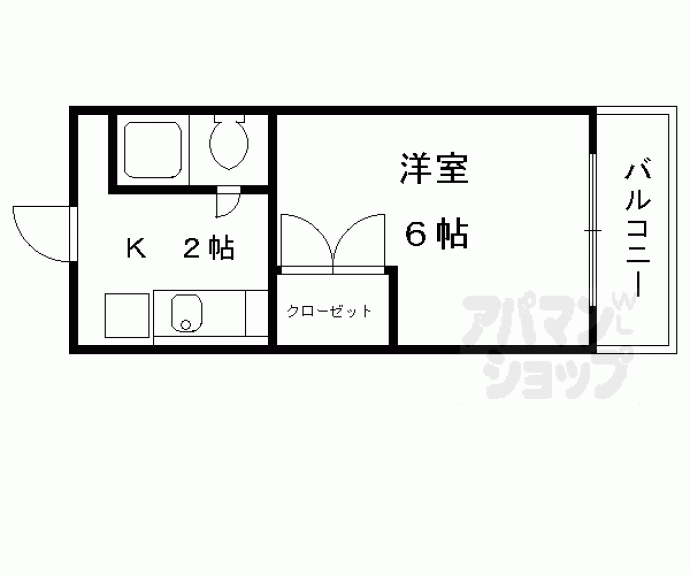 【ボーン宇治Ⅰ号館】間取