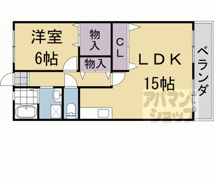 【グリーンサム弐番館】間取