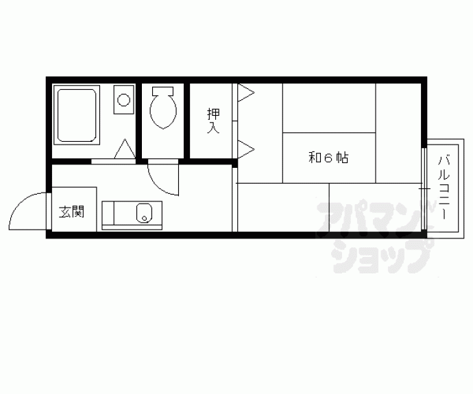 【コーポ由里】間取