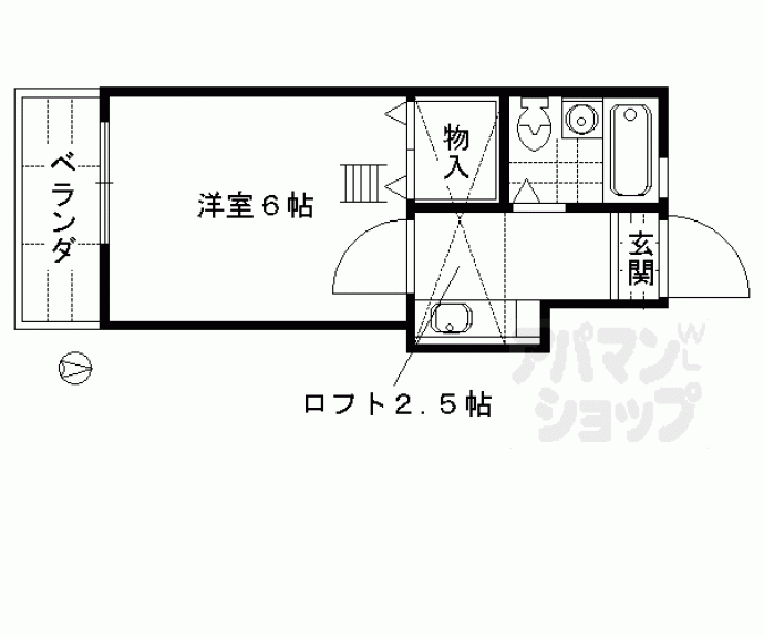 【レオパレスシティー西大路】間取