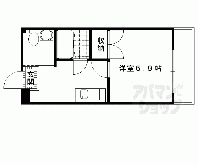 【中之町ハイツ】間取
