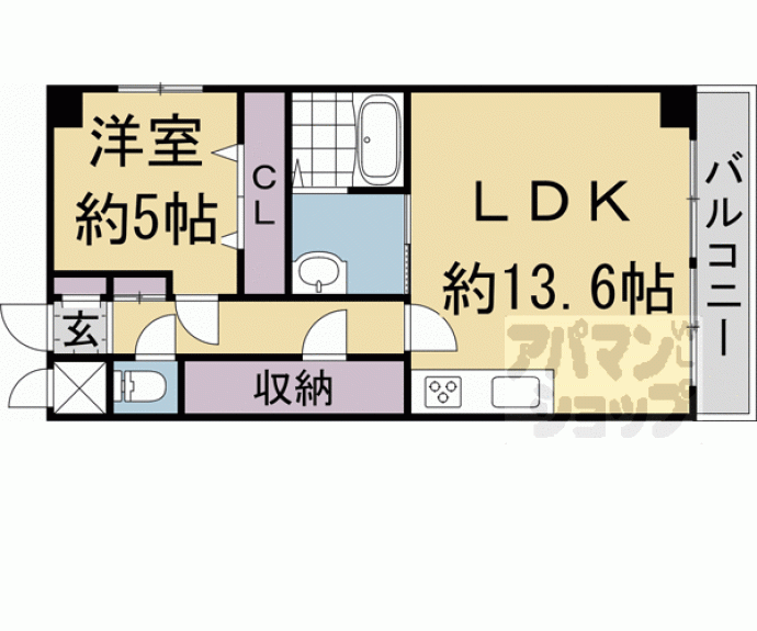 【深草サニーハイツ】間取